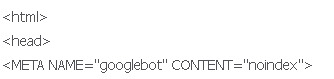 Metadata noindex