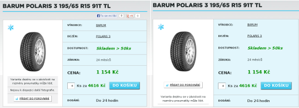 Srovnání variant a/b testování