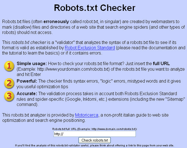 Validace robots.txt