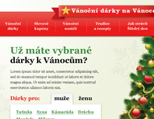 Vánoční microsite