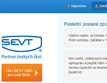 SEVT SMS pro školy