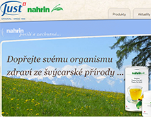 Webová prezentace produktů JUST CS
