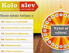 Internetová aplikace Kolo slev