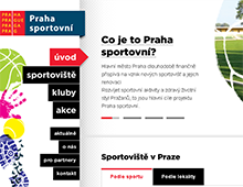 Tendr na web projektu Praha sportovní