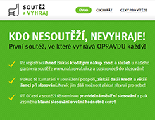 Soutěžní web - microsite