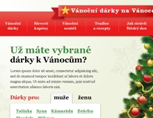 Vánoční microsite